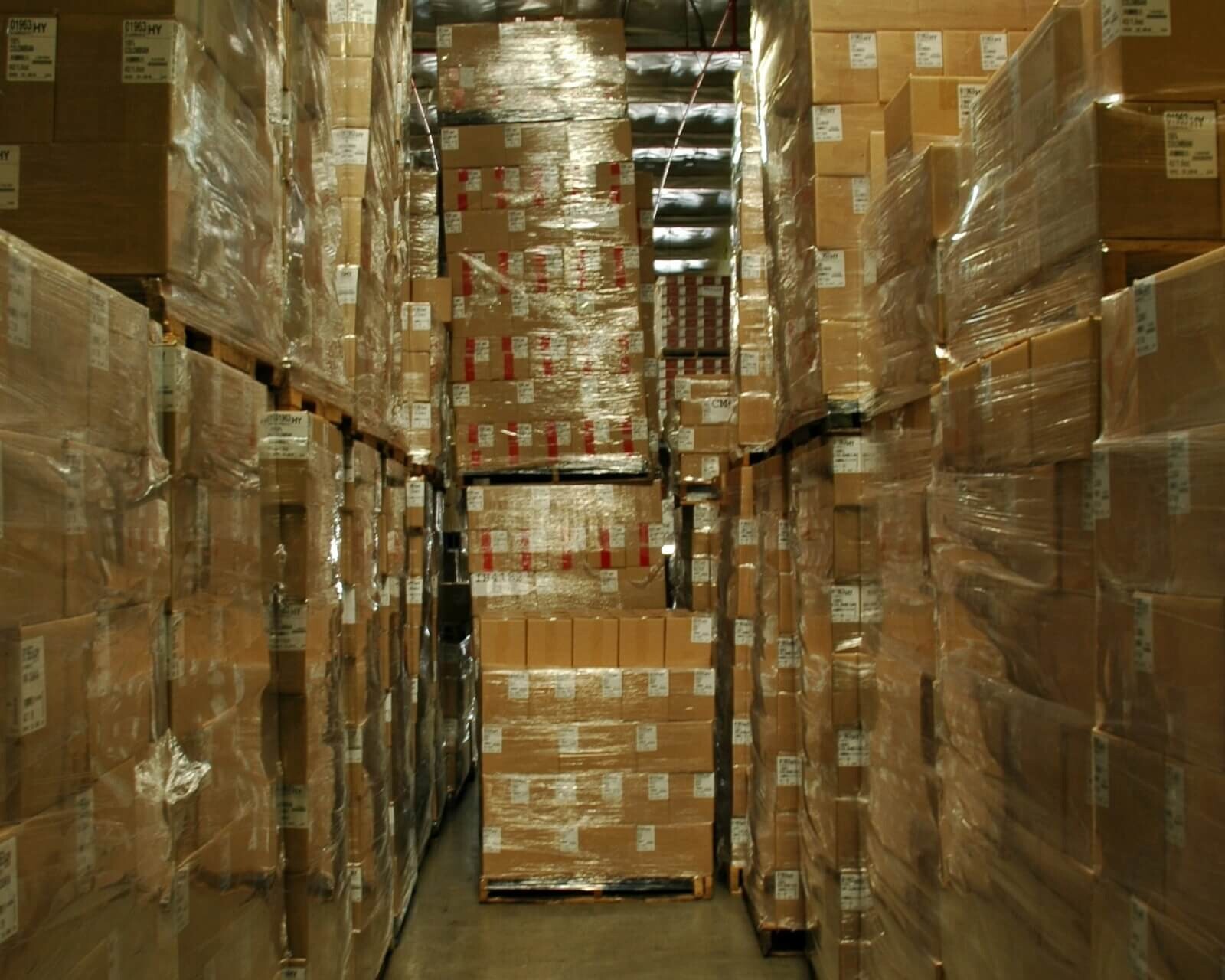 overflowing warehouse