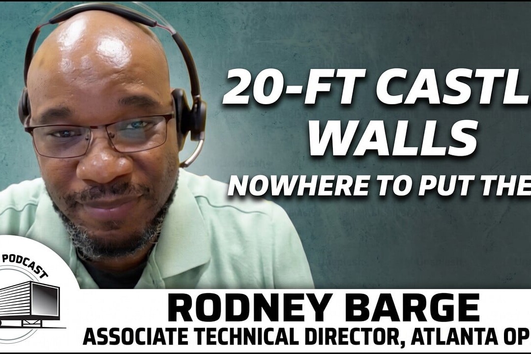 20-ft castle walls nowhere to put them